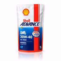 SHELL ADVANCE ULTRA 4T AX STAR 20W-40 MINERAL 1L